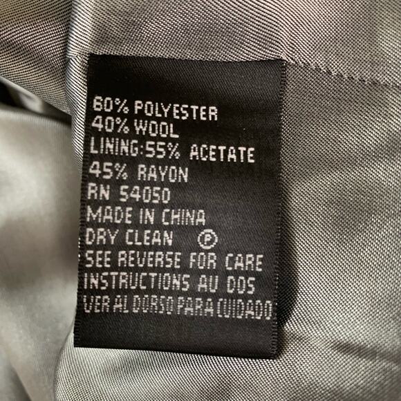 Kasper Size 8 Women's One Button Blazer Jacket Gray Career Work Minimalist - Picture 12 of 12